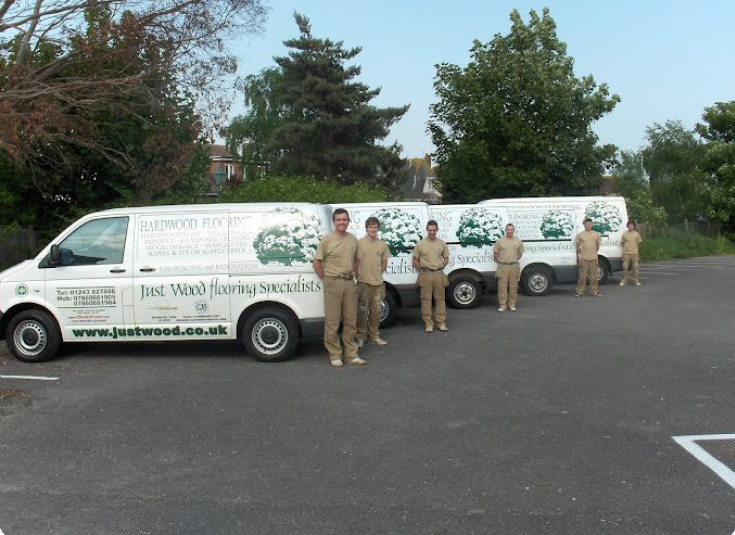 The Just Wood flooring team